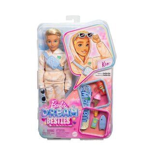 Barbie Dream Besties Ken Doll With Malibu Accessories & Hoodie Outfit
